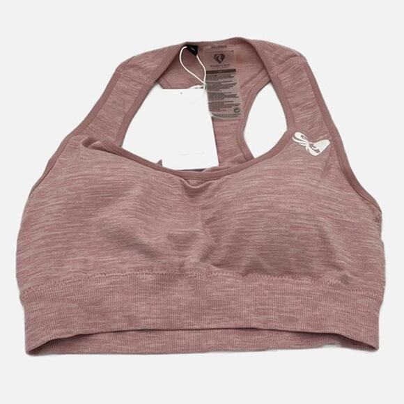 Women's Best Move Seamless Sports Bra in Light Pink Marl Size X-Small - Picture 2 of 10